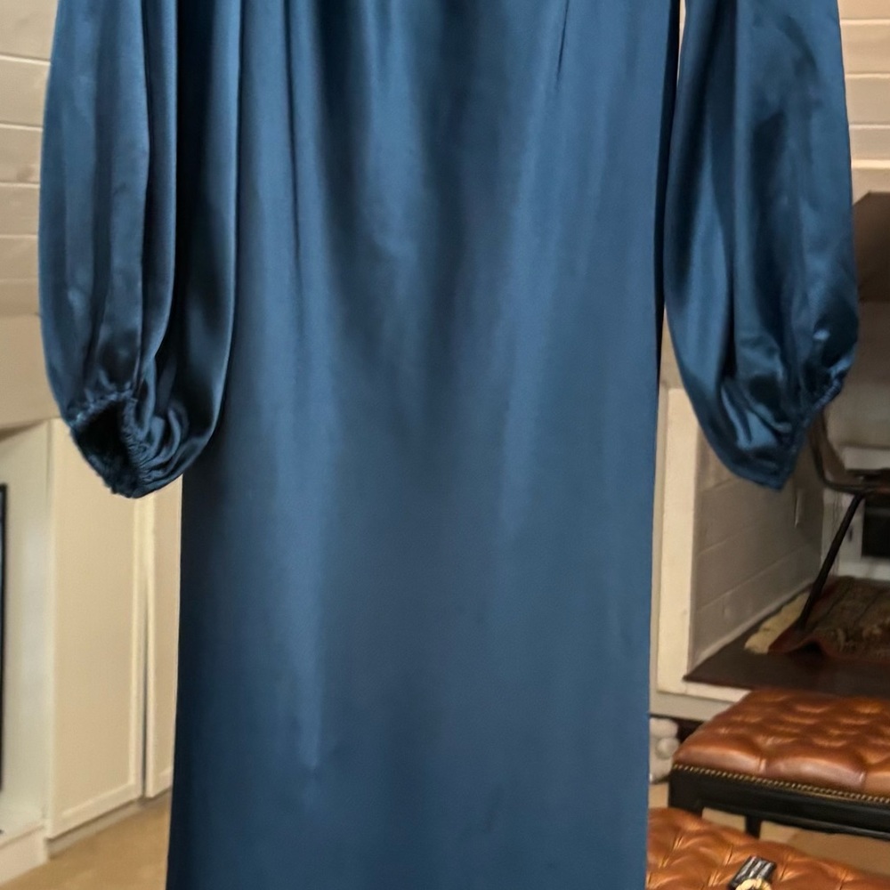 Ienna for Mac Duggal Teal Dress with Embellishments